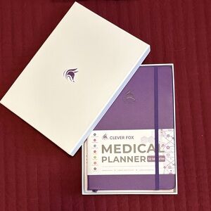 Clever Fox Purple Medical Planner Health and Wellness Organizer
